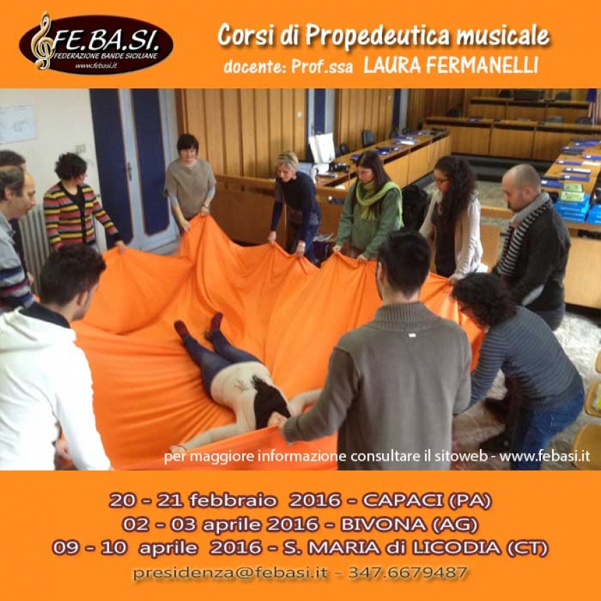 CORSO sulla Propedeutica Musicale “Esploriamo la musica giocando!&quot;