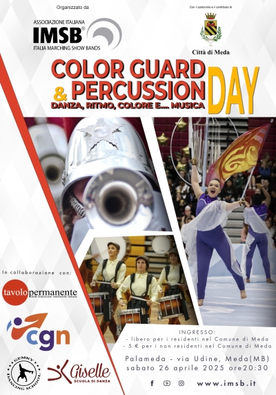 COLOR GUARD &amp; PERCUSSION DAY 2025 AL PALAMEDA DI MEDA (MB) SABATO 26 APRILE