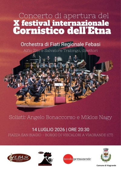 BEN TRE CONCERTI PER IL X&deg; FESTIVAL CORNISTICO DELL'ETNA