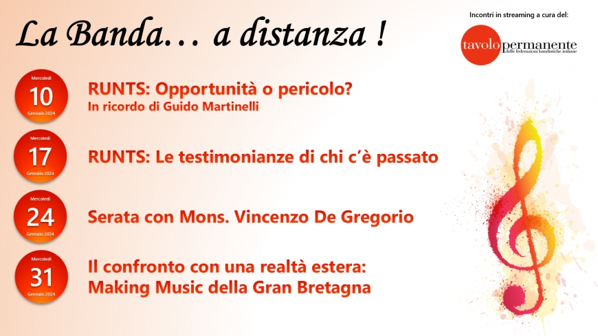 ECCO IL PRIMO BLOCCO DI INCONTRI A &quot;LA BANDA... A DISTANZA!&quot; 2024