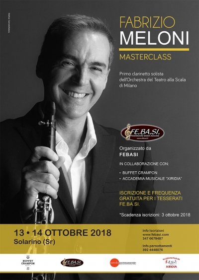 FE.BA.SI. - MASTERCLASS di Clarinetto - docente: M° Fabrizio Meloni