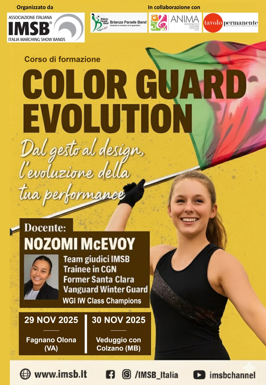 CORSO INTENSIVO &quot;COLOR GUARD EVOLUTION&quot; EDIZIONE 2025