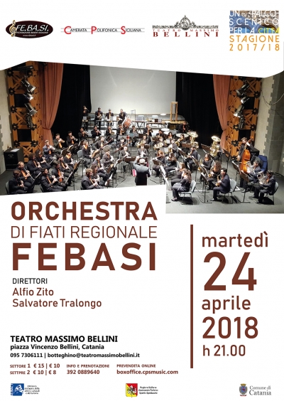 Concerto dell&#039;Orchestra di Fiati Regionale FEBASI - 24 aprile 2018 - TEATRO MASSIMO V. BELLINI di CATANIA