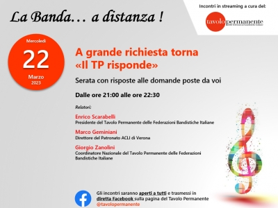 A GRANDE RICHIESTA TORNA &quot;IL TP RISPONDE&quot; A &quot;LA BANDA... A DISTANZA !&quot;